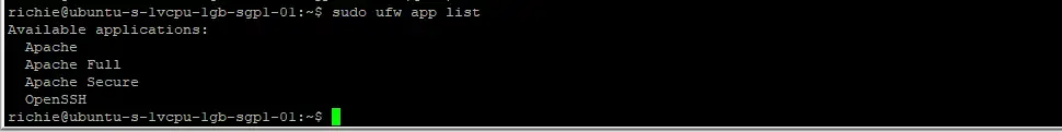 Allow Apache through the UFW firewall