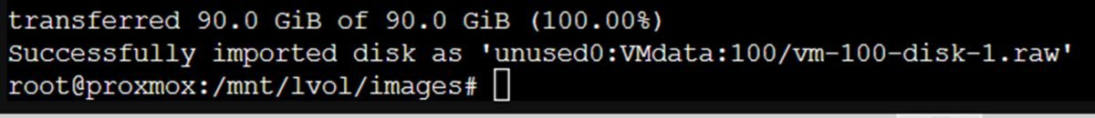 disk imported