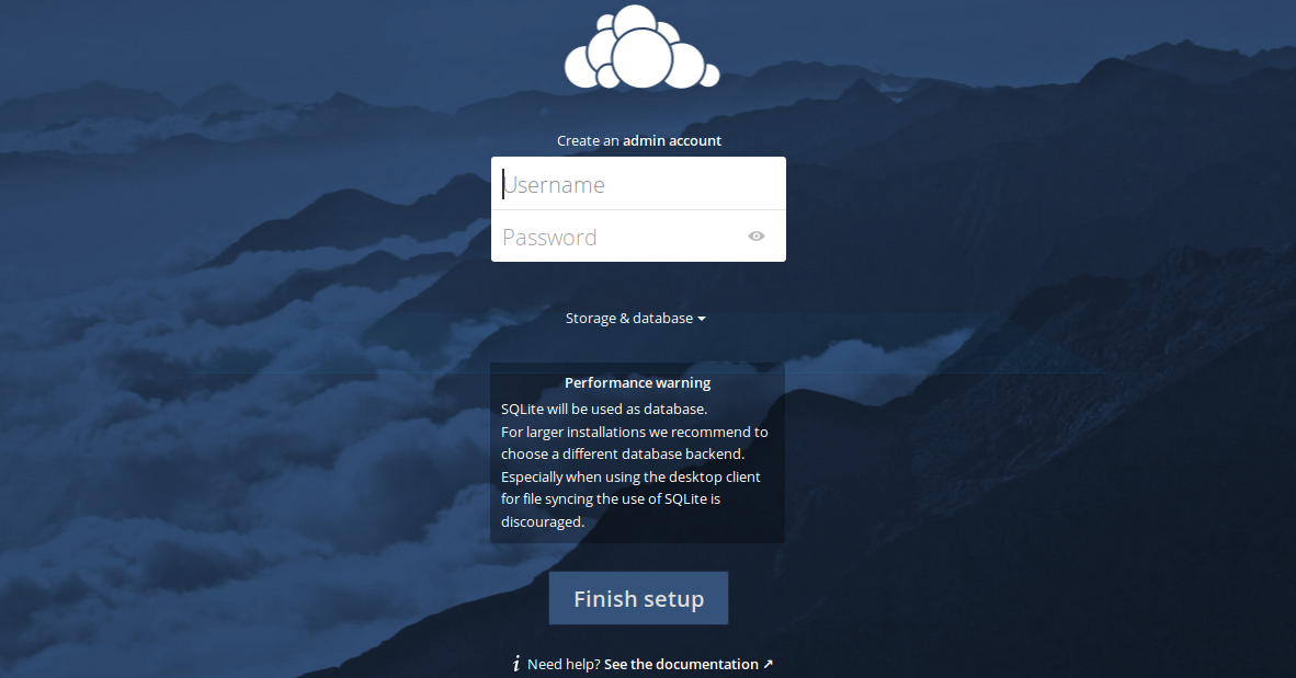 OwnCloud Login Page